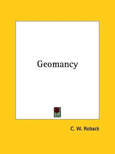 Cover for Geomancy