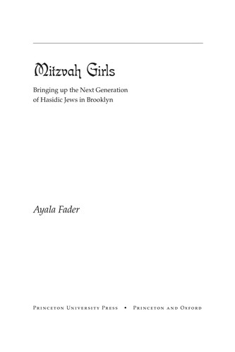 Cover for Mitzvah girls
