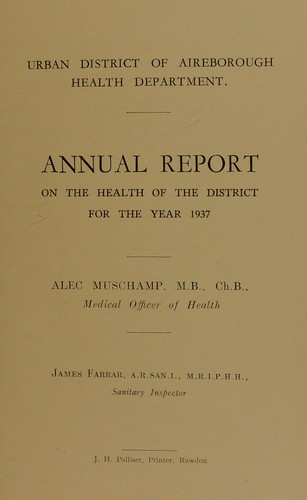 Cover for [Report 1937]