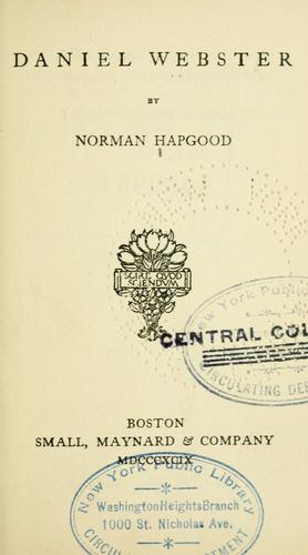 Cover for Daniel Webster