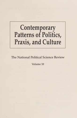 Cover for Contemporary patterns of politics, praxis, and culture