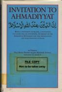 Cover for Invitation to Ahmadiyyat