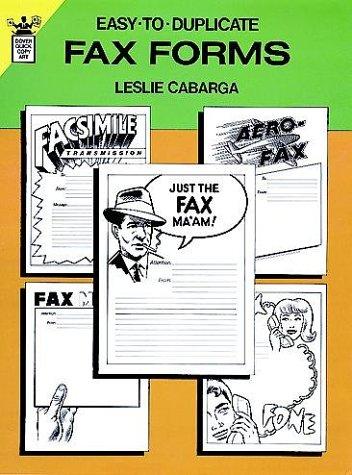 Cover for Easy-to-Duplicate Fax Forms
