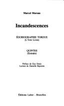 Cover for Incandescences