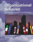 Cover for Organizational behavior
