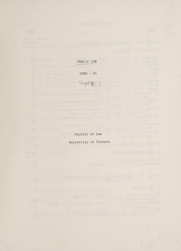 Cover for Public law