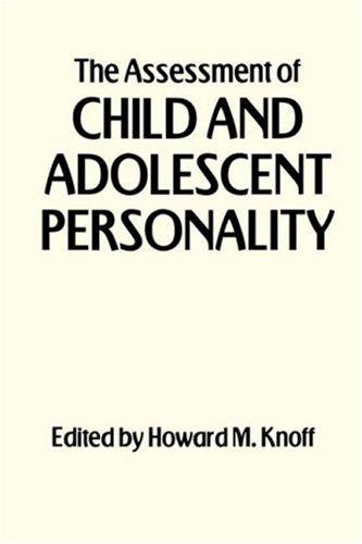 Cover for The assessment of child and adolescent personality