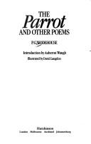 Cover for The parrot and other poems