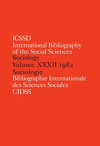 Cover for International bibliography ofsociology