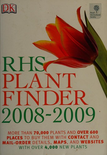 Cover for RHS plant finder 2008-2009