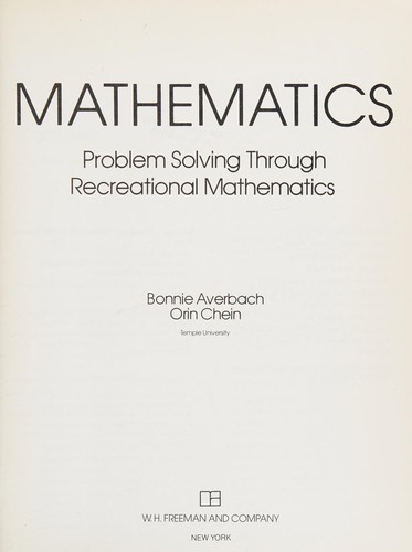 Cover for Mathematics