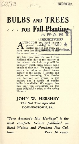 Cover for Bulbs and trees for fall planting