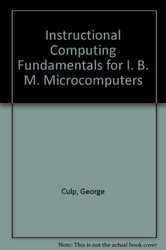 Cover for Instructional computing fundamentals for IBM microcomputers