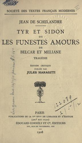 Cover for Tyr et Sidon