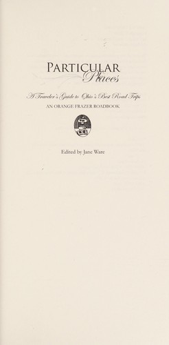 Cover for Particular places
