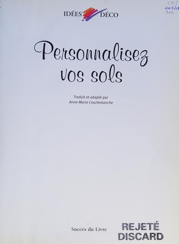 Cover for Personnalisez vos sols