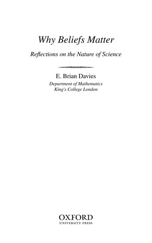 Cover for Why beliefs matter