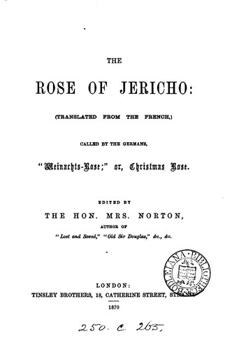 Cover for The Rose of Jericho