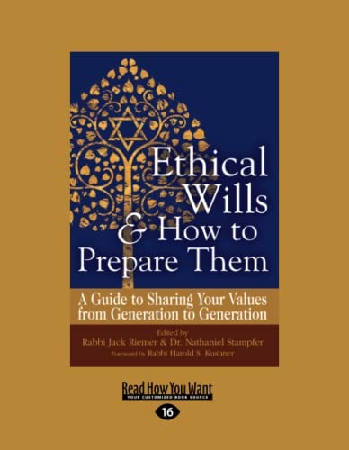Cover for Ethical Wills and How to Prepare Them