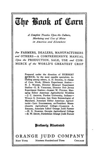 Cover for The book of corn