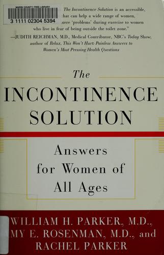 Cover for The Incontinence Solution