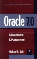 Cover for Oracle 7.0 administration & management