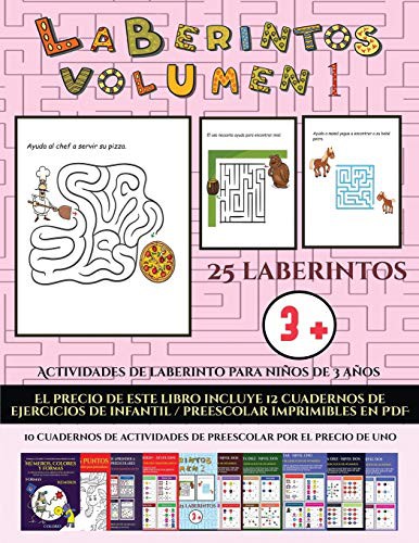 Cover for Actividades de laberinto para niños de 3 años