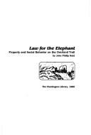 Cover for Law for the elephant