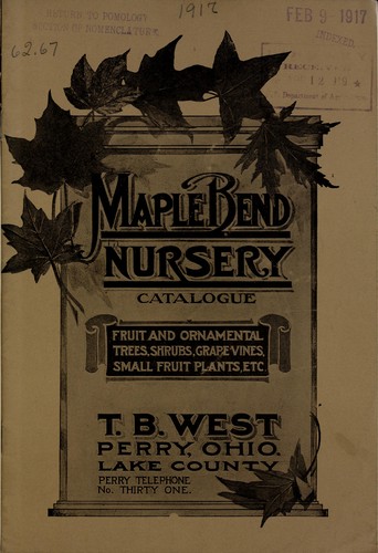 Cover for Maple Bend Nursery catalogue