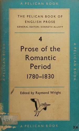 Cover for Prose of the Romantic period