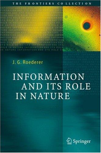 Cover for Information and its role in nature
