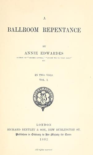 Cover for ballroom repentance.