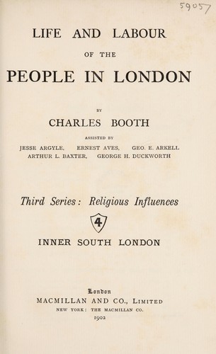 Cover for Life and labour of the people in London