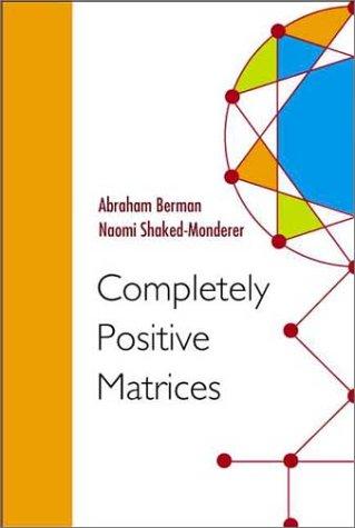 Cover for Completely Positive Matrices