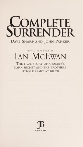 Cover for Complete surrender