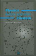 Cover for Physics Before And After Einstein