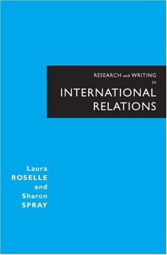 Cover for Research and Writing in International Relations