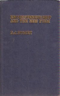 Cover for Entrepreneurship and the new firm