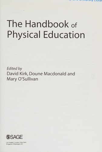 Cover for The handbook of physical education