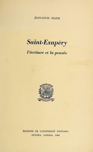 Cover for Saint-Exupéry