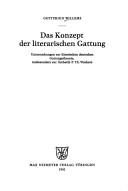 Cover for Das Konzept der literarischen Gattung