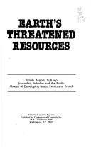 Cover for Earth's Threatened Resources