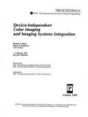 Cover for Device-independent color imaging and imaging systems integration