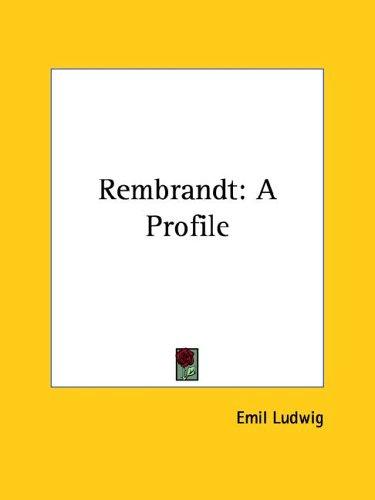 Cover for Rembrandt