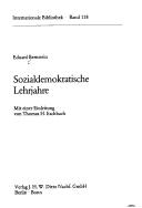 Cover for Sozialdemokratische Lehrjahre.