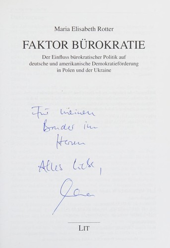 Cover for Faktor Bürokratie