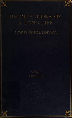 Cover for Recollections of a long life