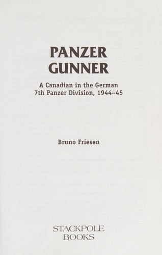 Cover for Panzer gunner
