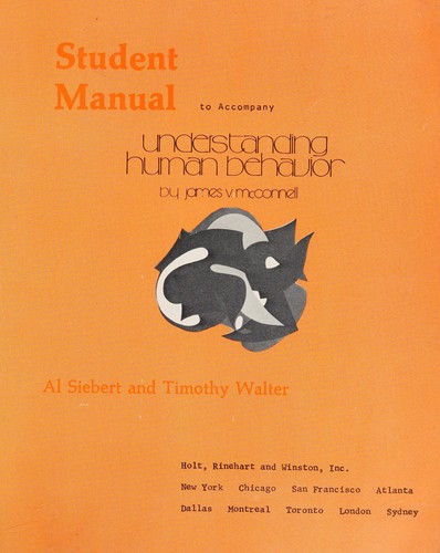 Cover for Student manual to accompany Understanding human behavior by James V. McConnell
