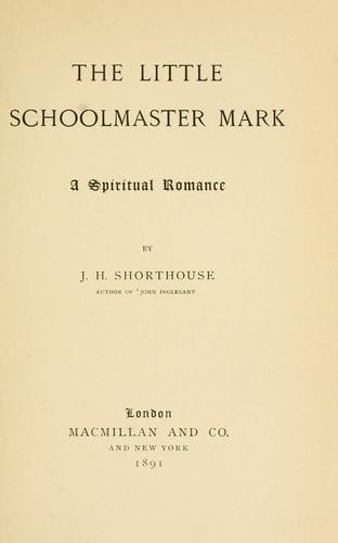 Cover for The little schoolmaster Mark